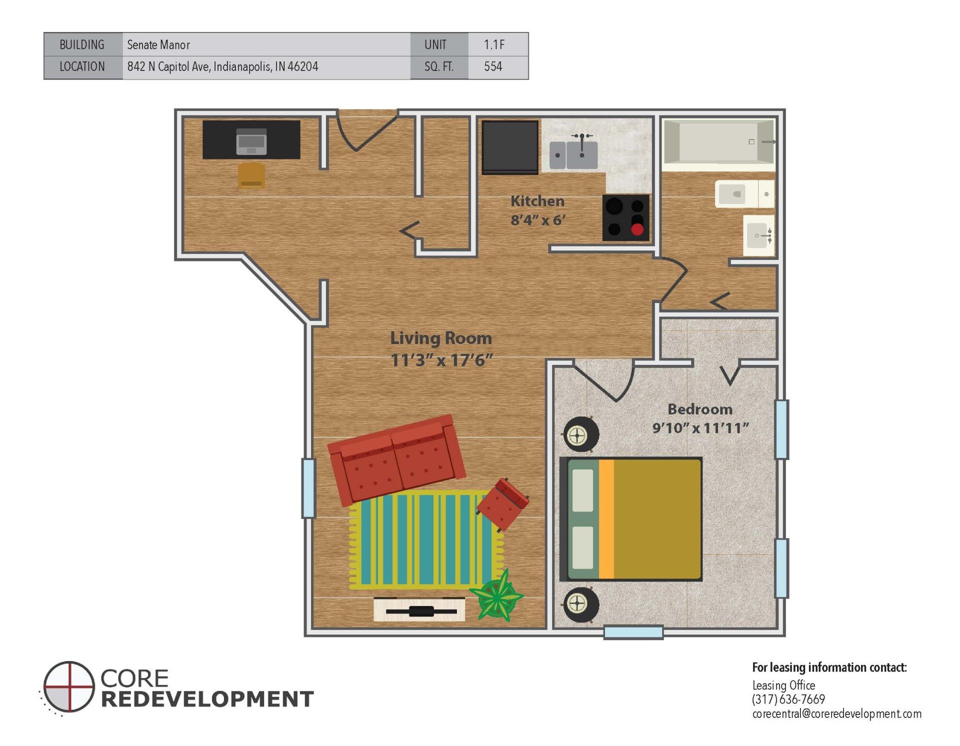 Senate Manor in Indianapolis, IN Core Redevelopment