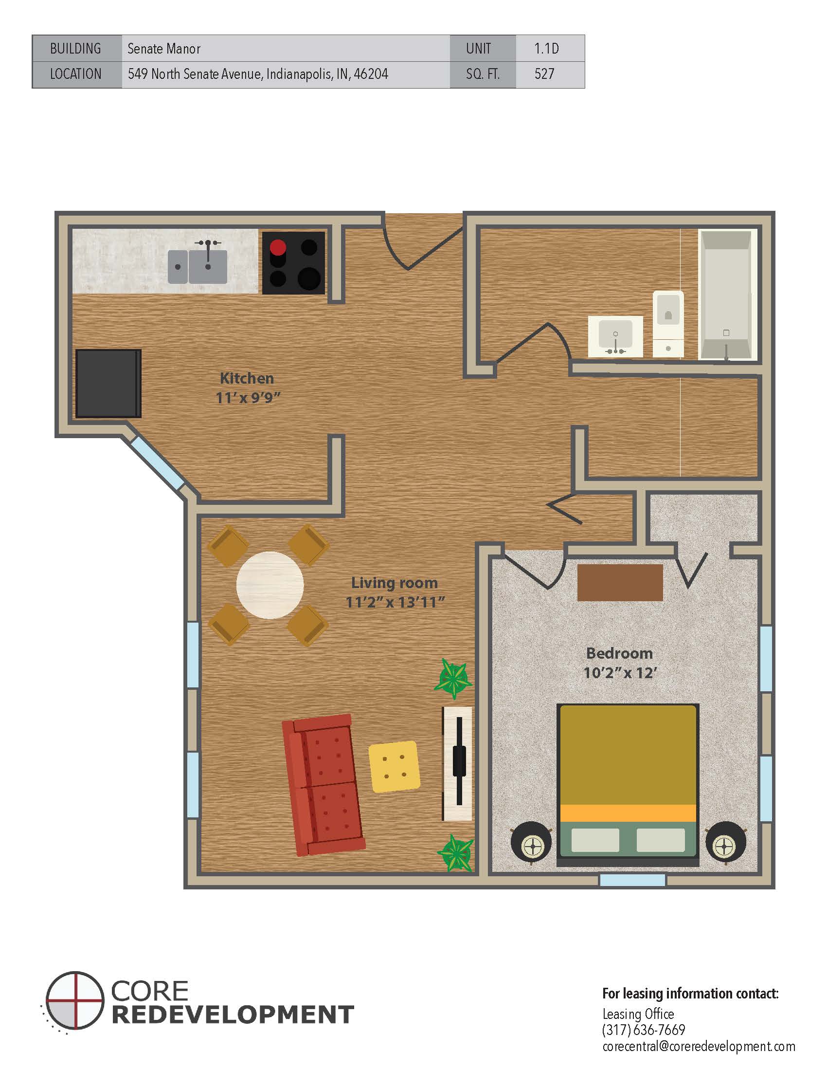 Senate Manor in Indianapolis, IN Core Redevelopment