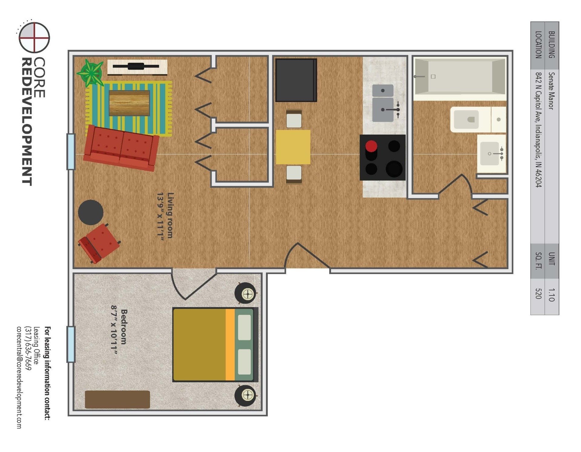 Senate Manor in Indianapolis, IN Core Redevelopment