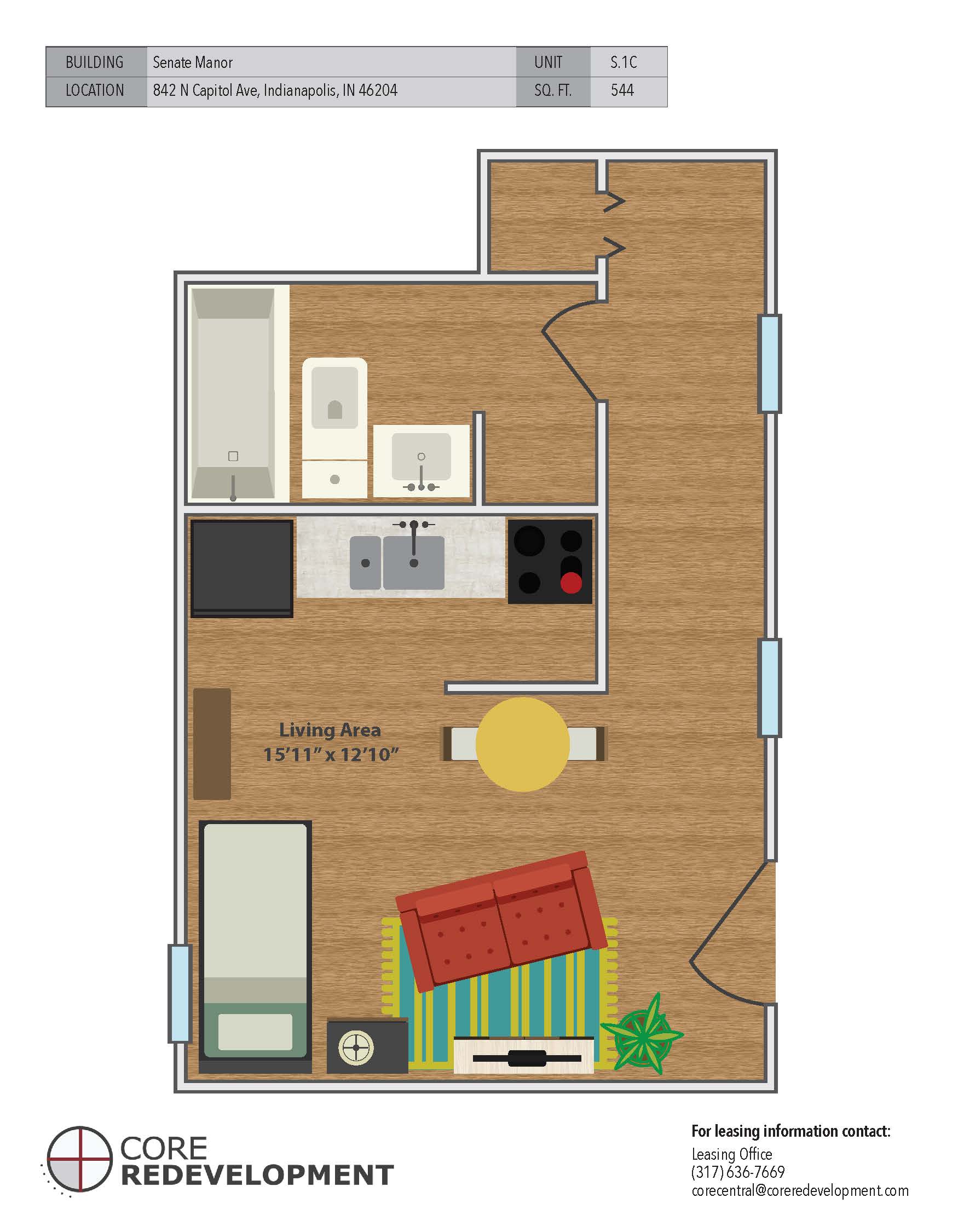 Senate Manor in Indianapolis, IN Core Redevelopment