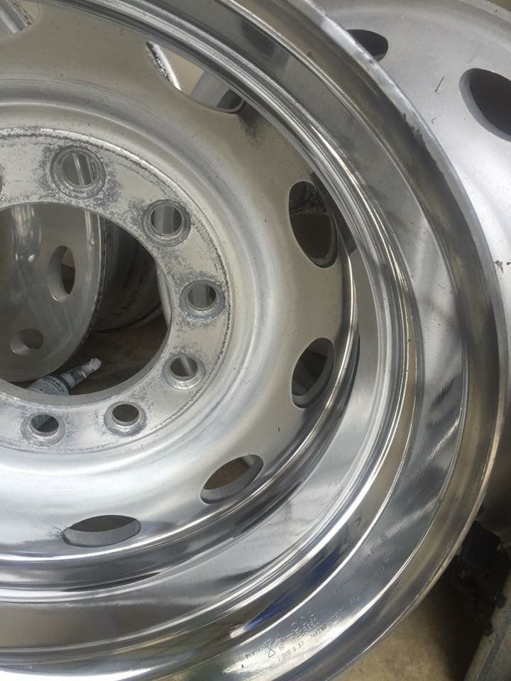 wheel polishing before