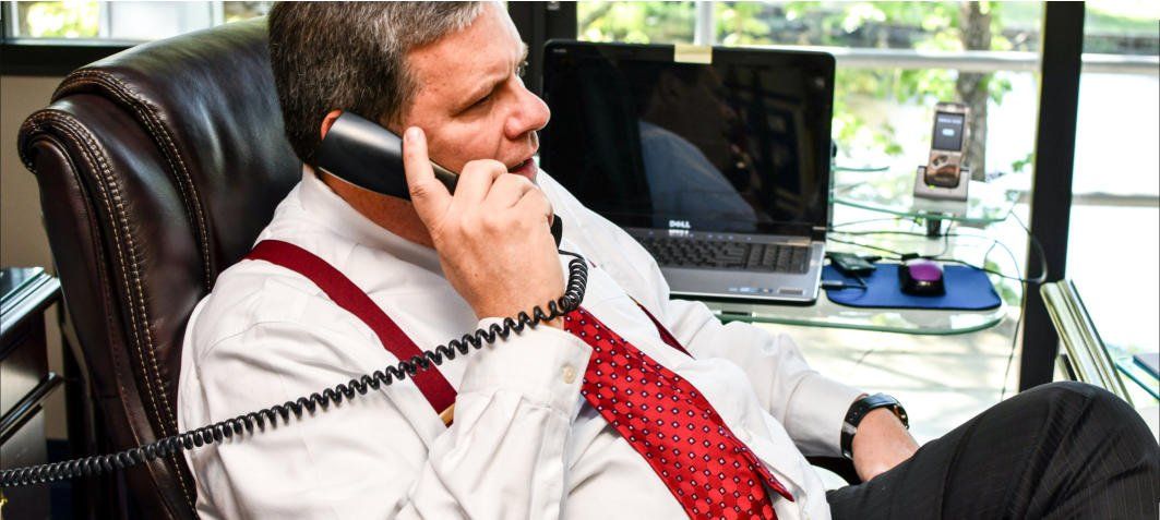 Lawyer on Phone Call — Jacksonville, FL — Johnson and Johnson, P.A.