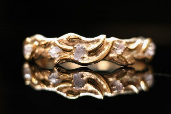 Zilveren/gouden armband met Topaas