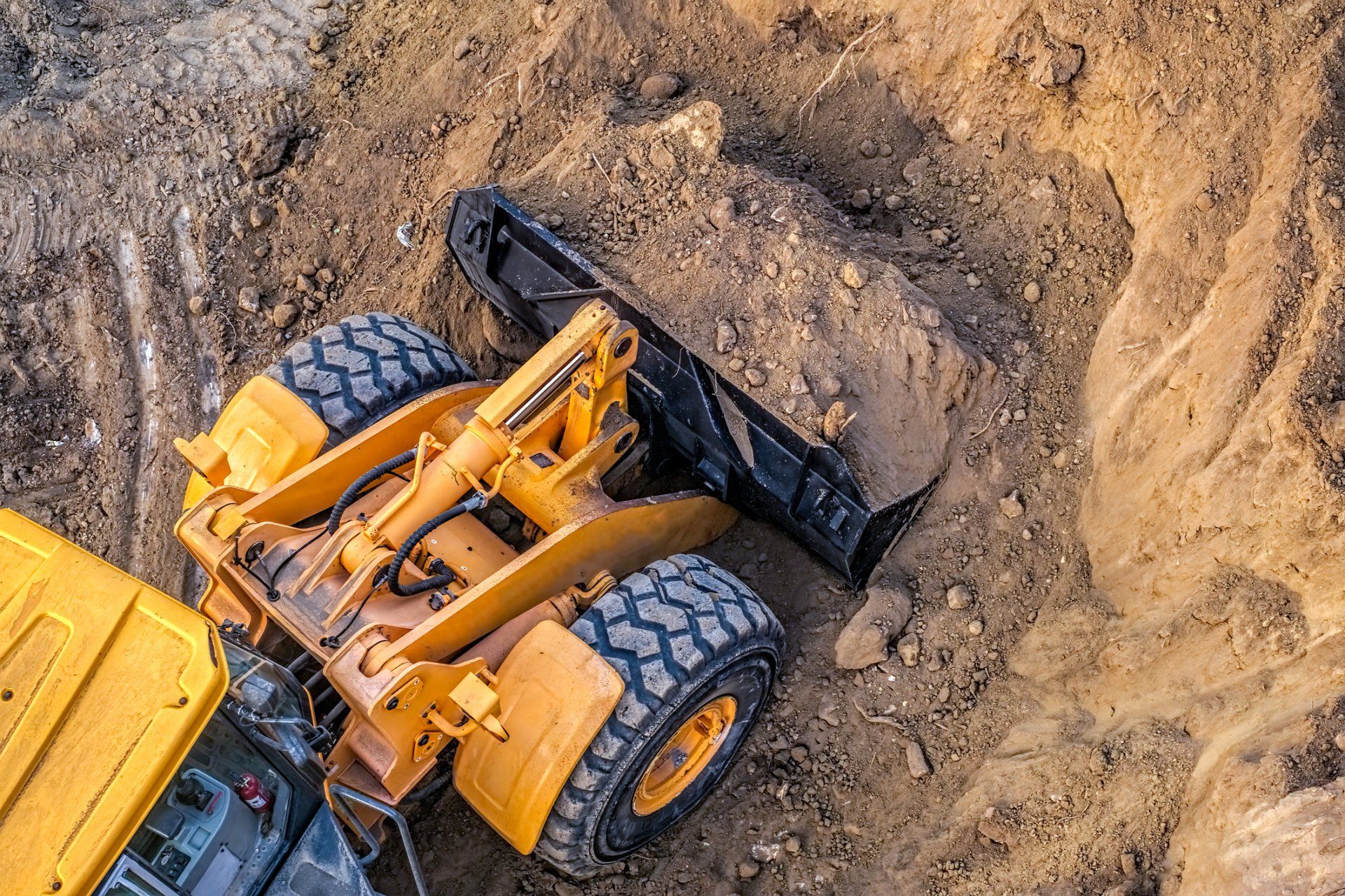 Excavator at Work — Wollongong, NSW — Minnamurra Bobcat & Tipper Hire Pty Ltd