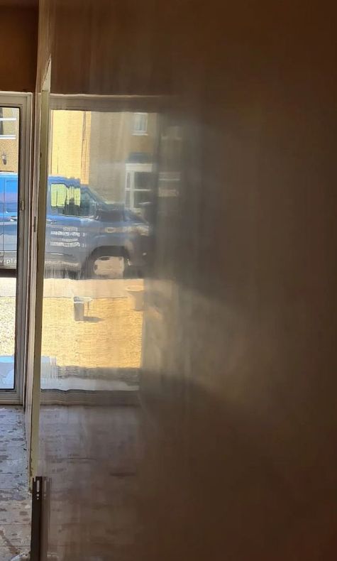 stairwell wall mirror shine finish in ware,plasterer near me,smooth plaster,reliable