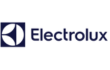 Logotipo de Electrolux con icono y nombre en azul sobre fondo blanco.