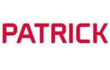 Texto rojo con la palabra "PATRICK" sobre fondo blanco.