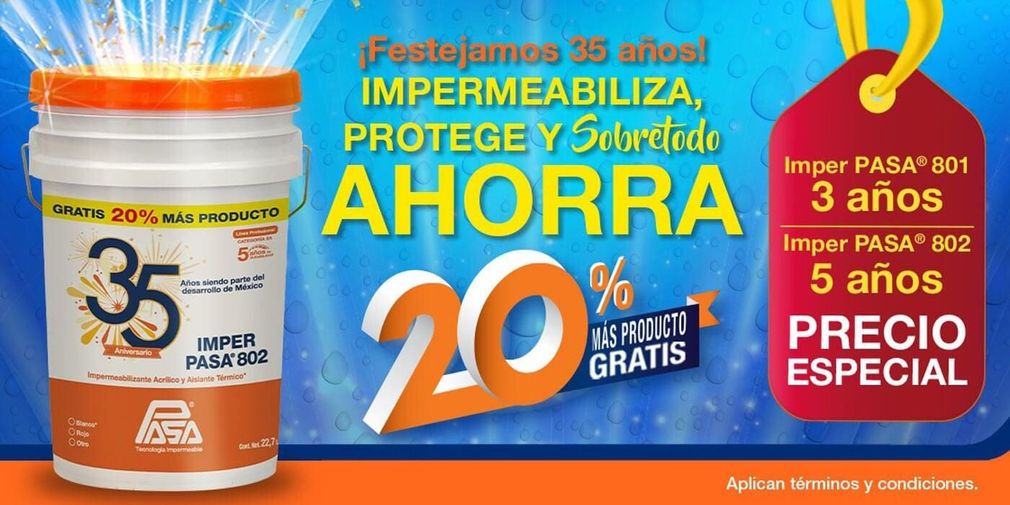 Venta de productos impermeabilizantes