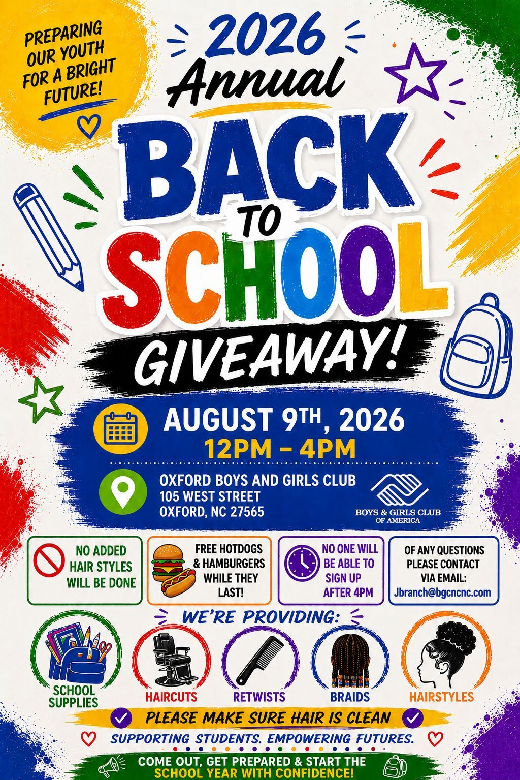 Back to school flyer