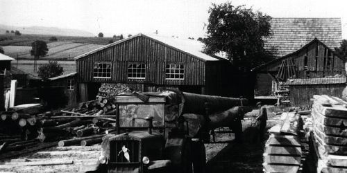 Eine Originalaufnahme des Zimmergeschäfts aus dem Jahre 1931