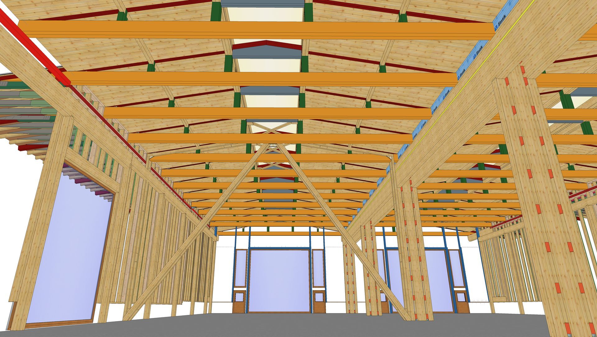 CAD Konstruktion Werkshalle