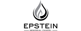 Epstein Memorial Chapel logo with a black flame icon above the name in bold text.