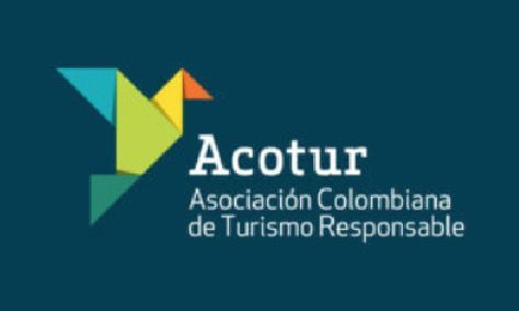 Acotur logo with colorful geometric bird and text “Asociación Colombiana de Turismo Responsable”