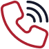 A drawing of a phone with a wave coming out of it.