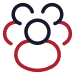 A group of people standing next to each other in a circle.