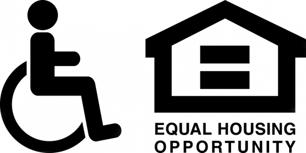 Equal Housing Opportunity logo with wheelchair accessibility symbol and house icon