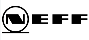Logo NEFF in bianco e nero con una N stilizzata all'interno di un cerchio