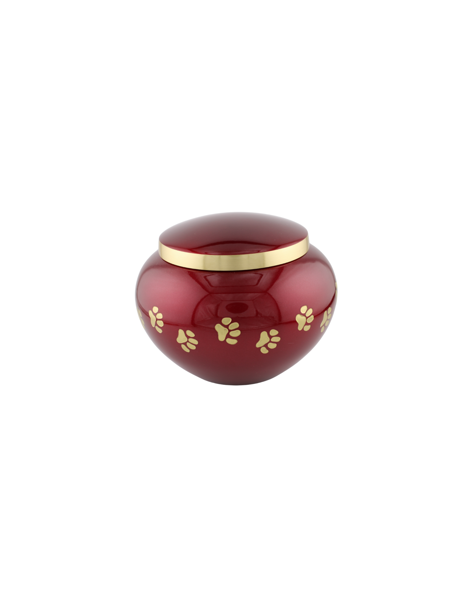 CRIMSON GOLD PAW URN