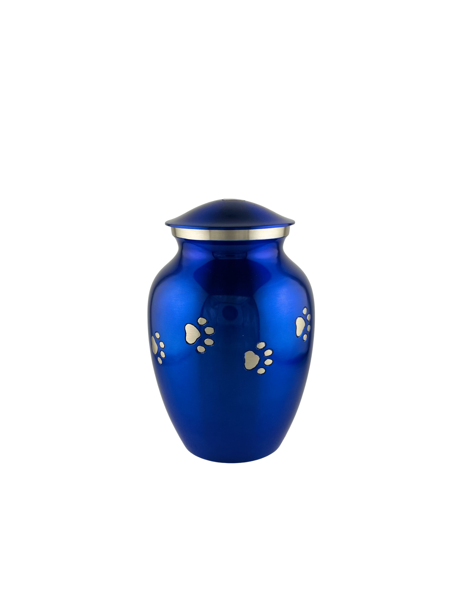 Blue Pewter Paw Urn