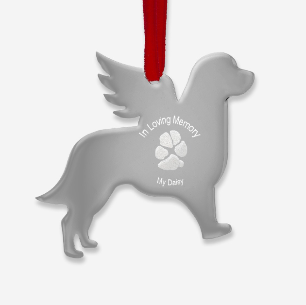 Dog Paw Print Ornament