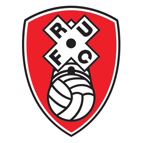 Red shield logo with a white X, black letters, and a black-and-white soccer ball at the bottom