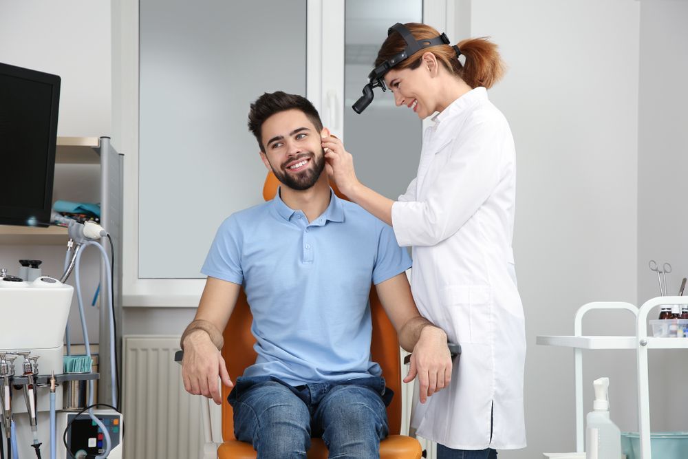 putting hearing aid