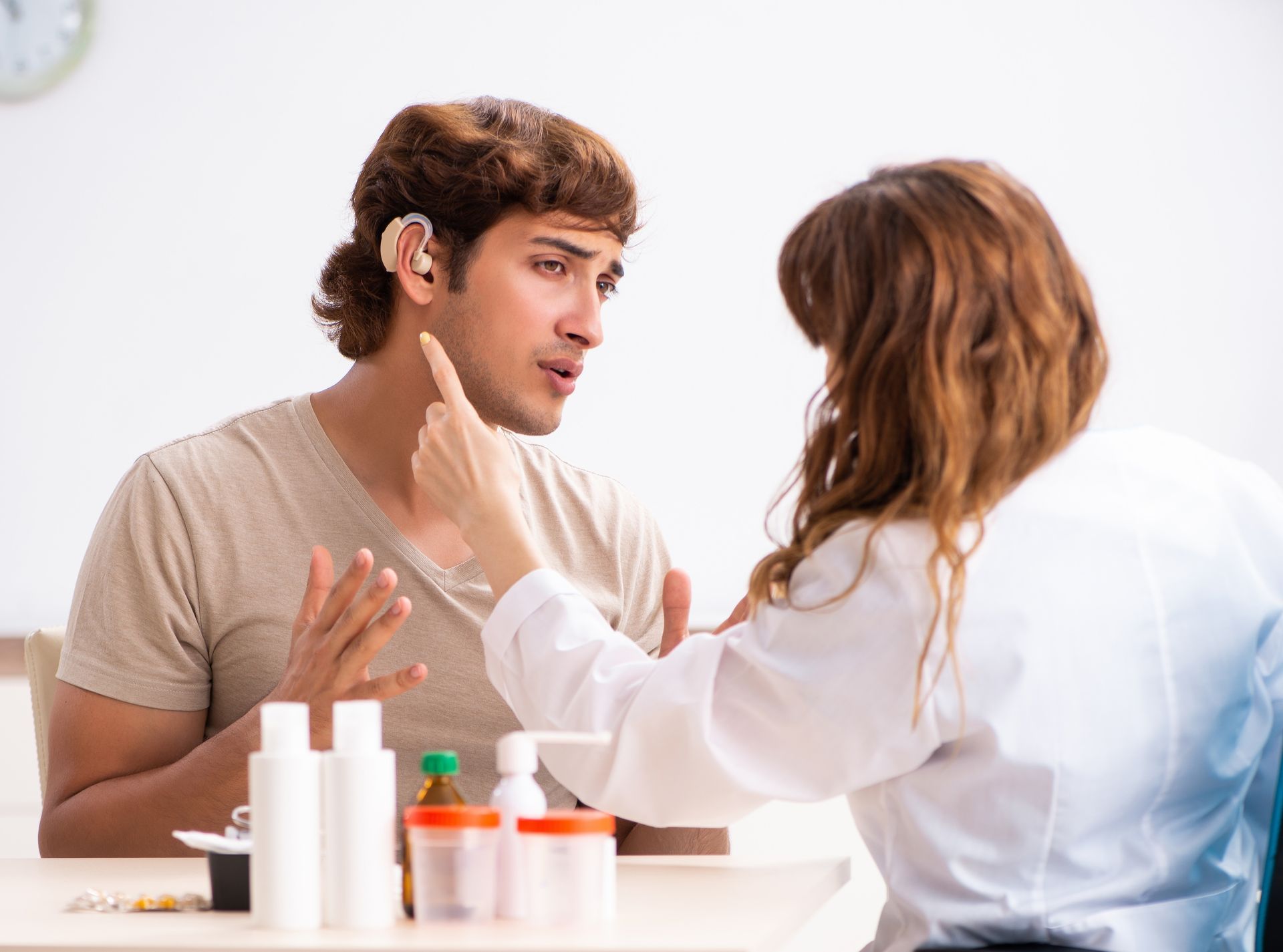 putting hearing aid