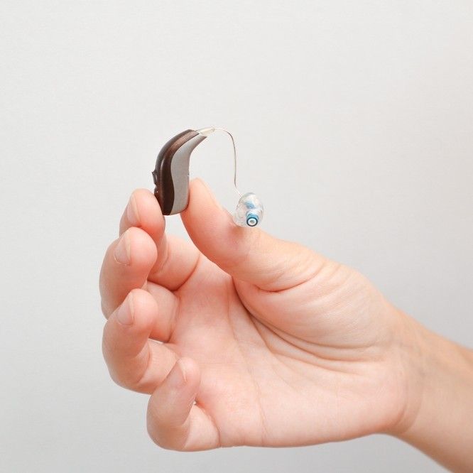 putting hearing aid