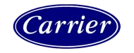 Carrier logo in white text inside a blue oval.