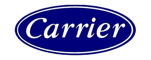 Carrier logo in white text inside a blue oval.