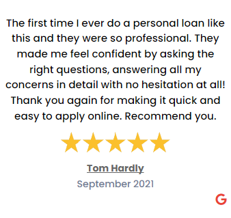image 1 of a 5-star review of the loan service 