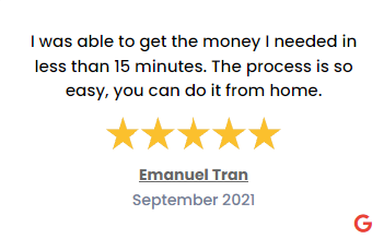 image 3 of a 5-star review of the loan service 