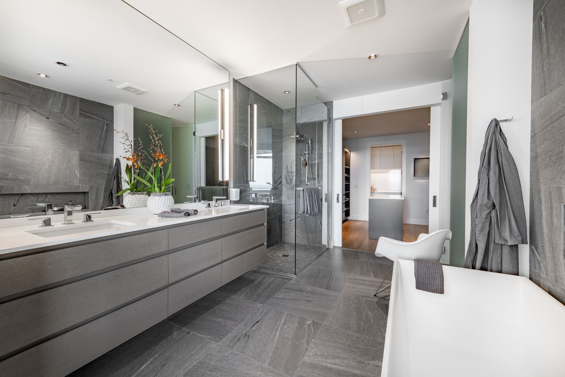 Modern bathroom renovation completed by ReelLine Building & Design in Skippack, PA
