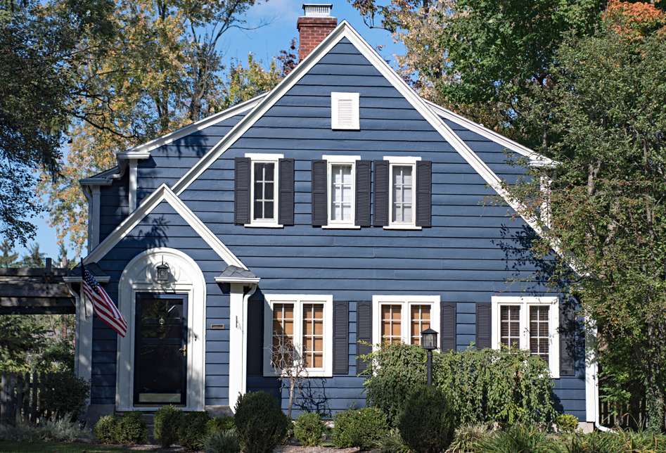 Blue House Exterior