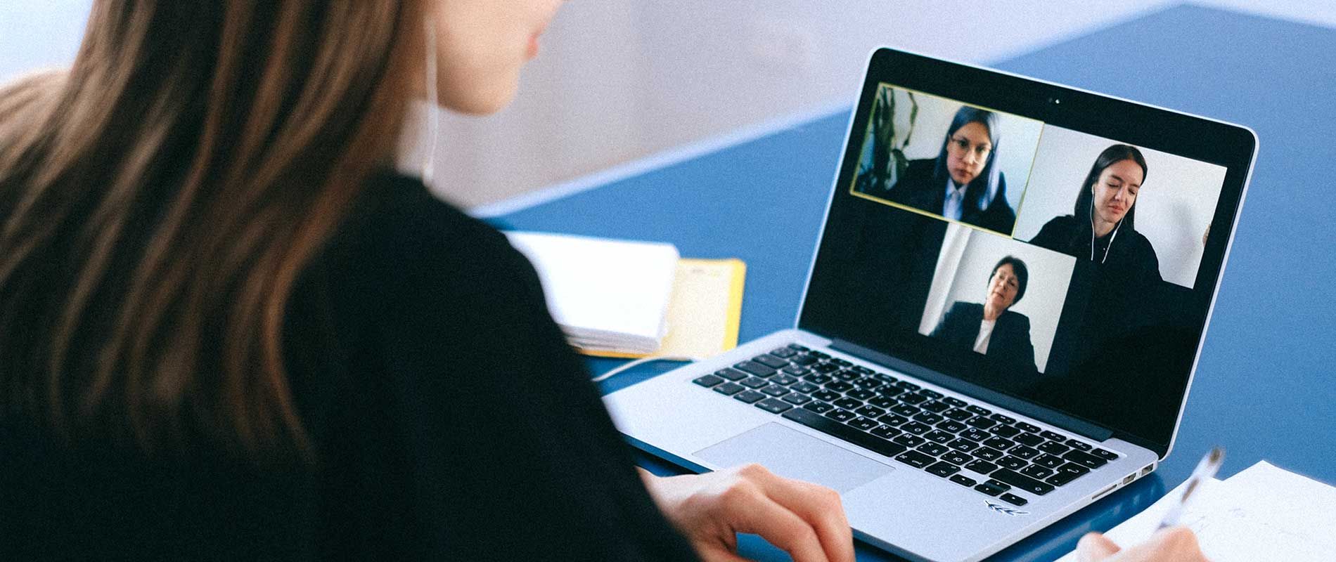 Woman Having An Online Meeting
