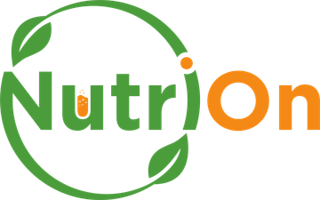 Un logotipo verde y naranja para una empresa llamada nutrion.