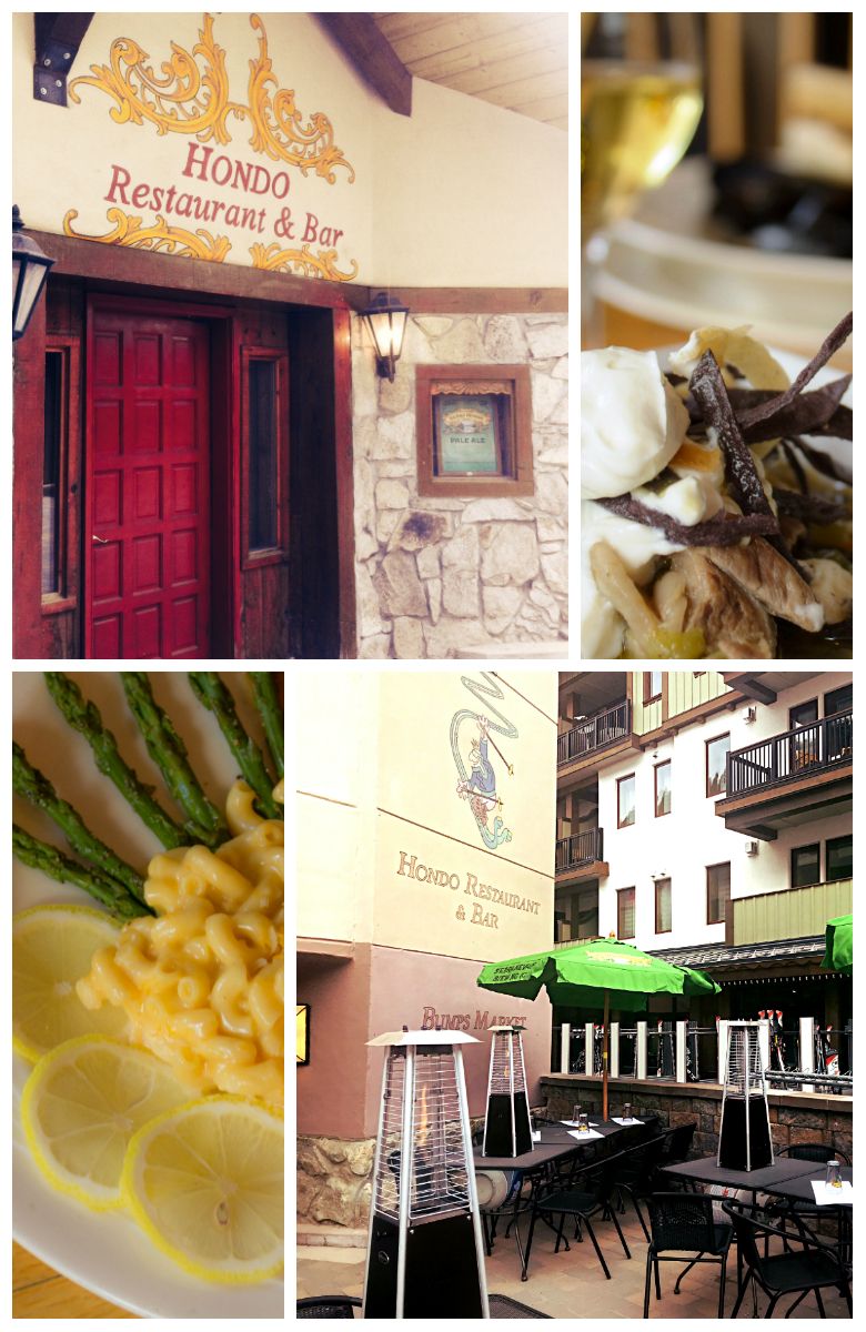 A collage of photos shows a restaurant called honda restaurant & bar