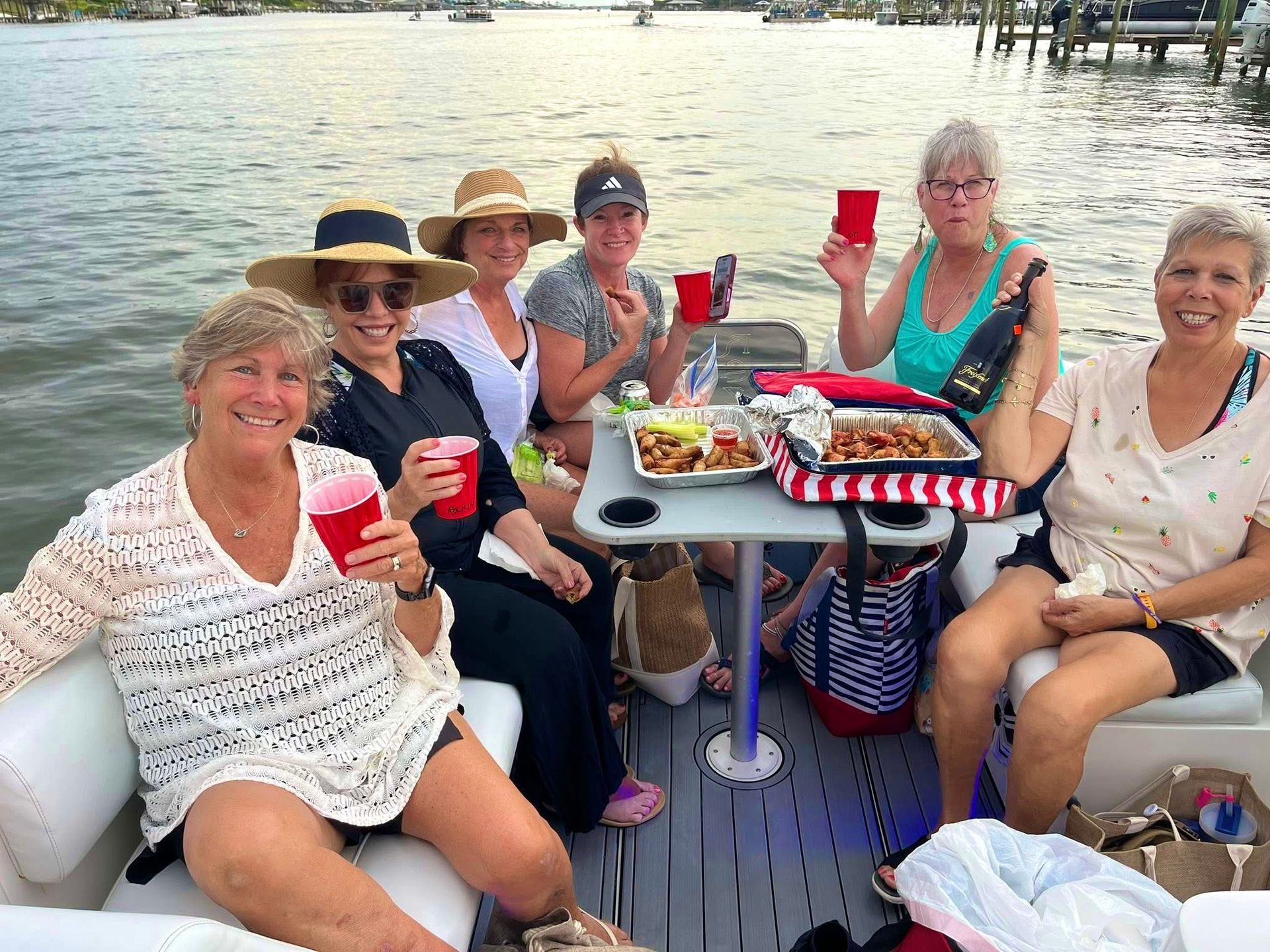 Sunset Charter with Riptide Cruises in Orange Beach Alabama with Woman Captain on Private Cruise by Alabama Beaches 