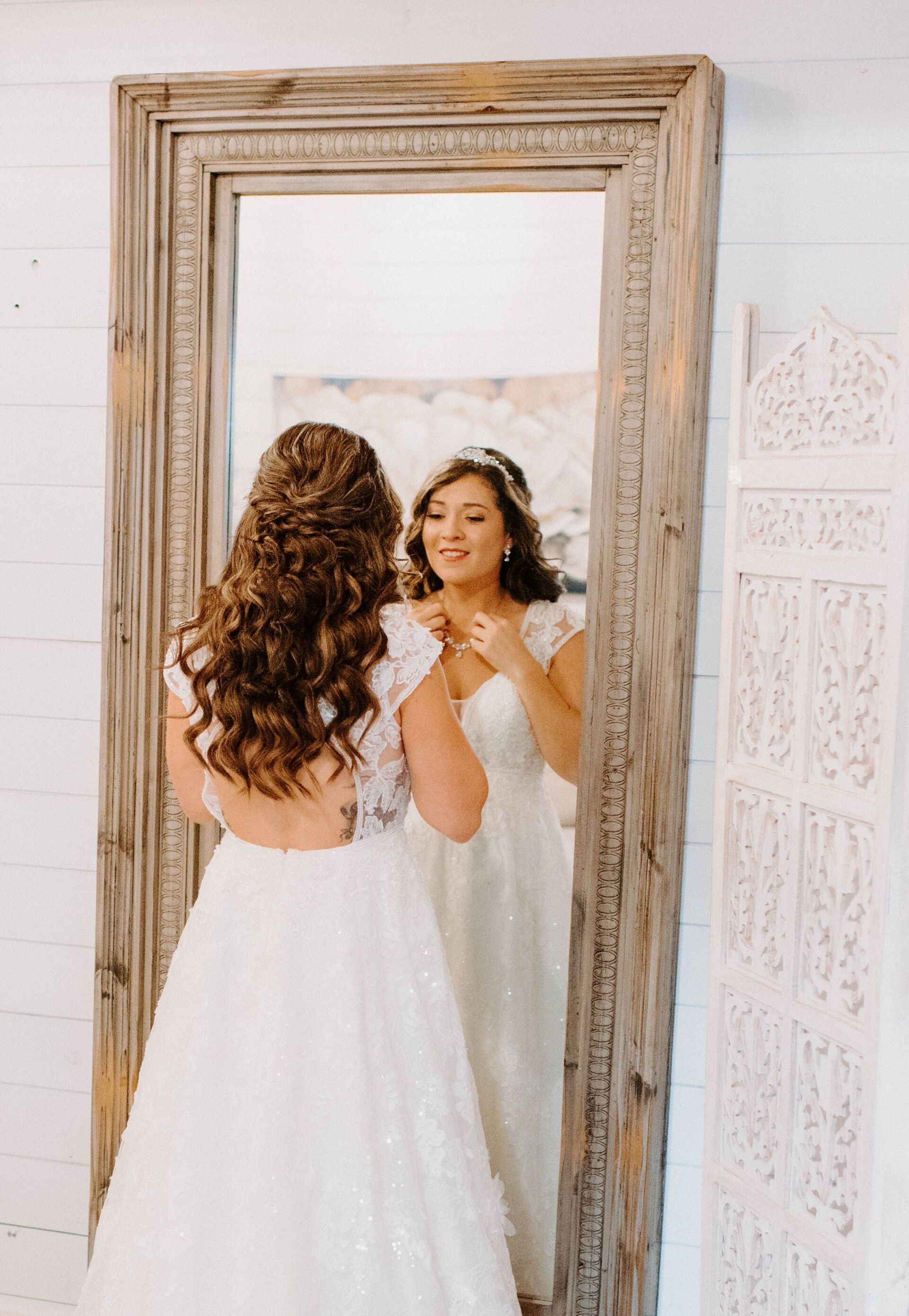 Beach wedding updo