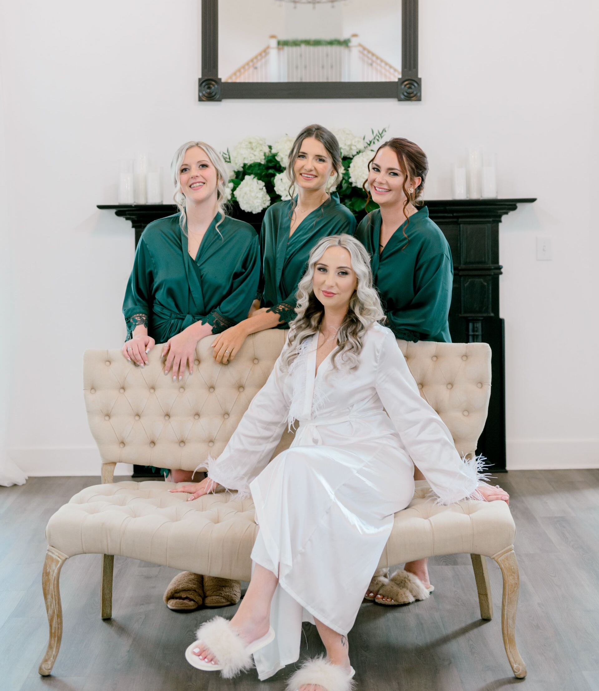 bride and bridesmaids