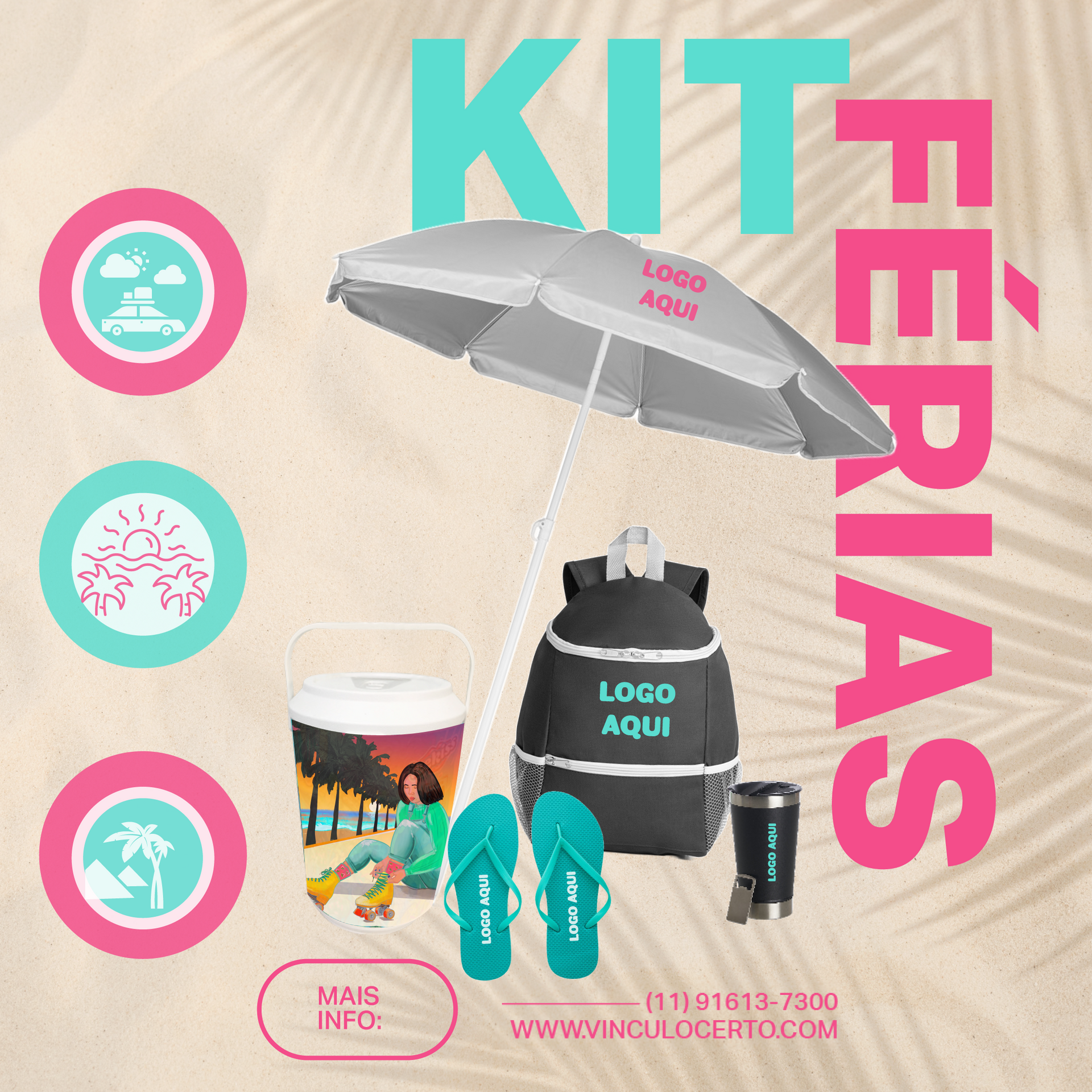 Brindes personalizados para evento; cooler personalizado; Copo térmico personalizado; chinelo personalizados