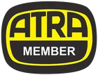 ATR MEMBER logo in yellow and white on a black oval background