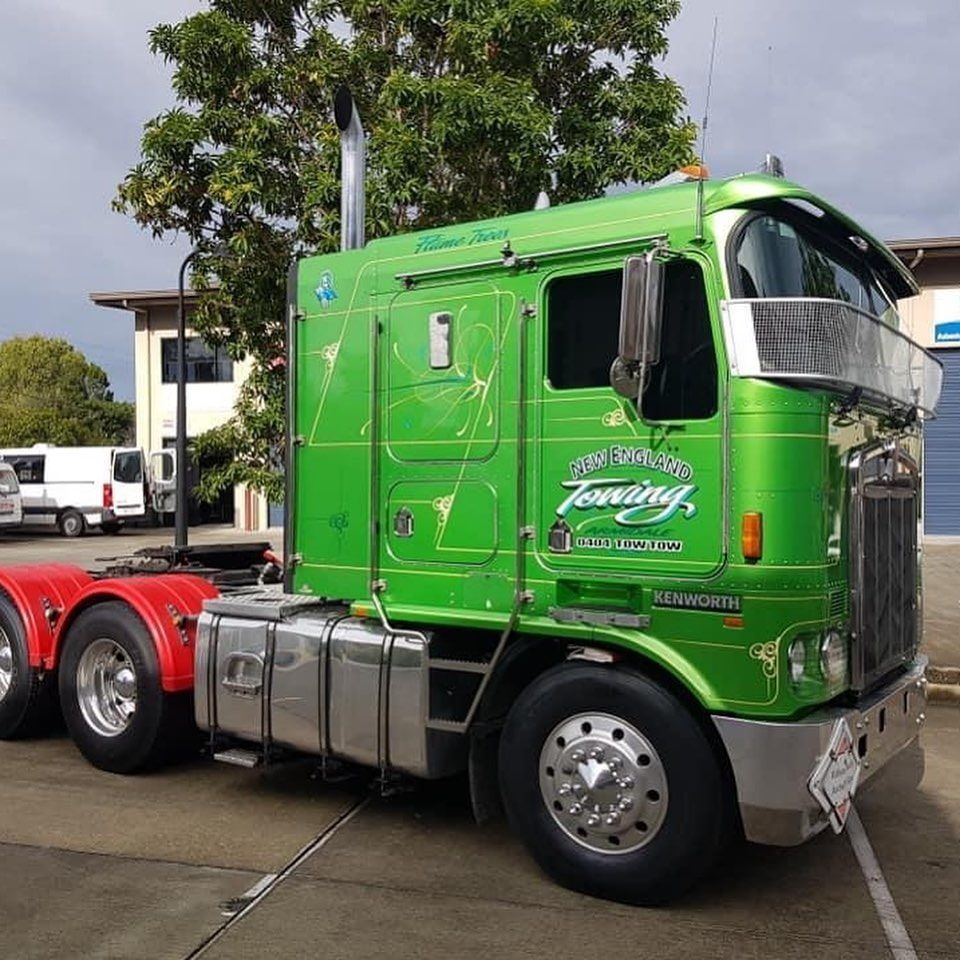 Green Tow Truck — New England Towing in Glen Innes, NSW