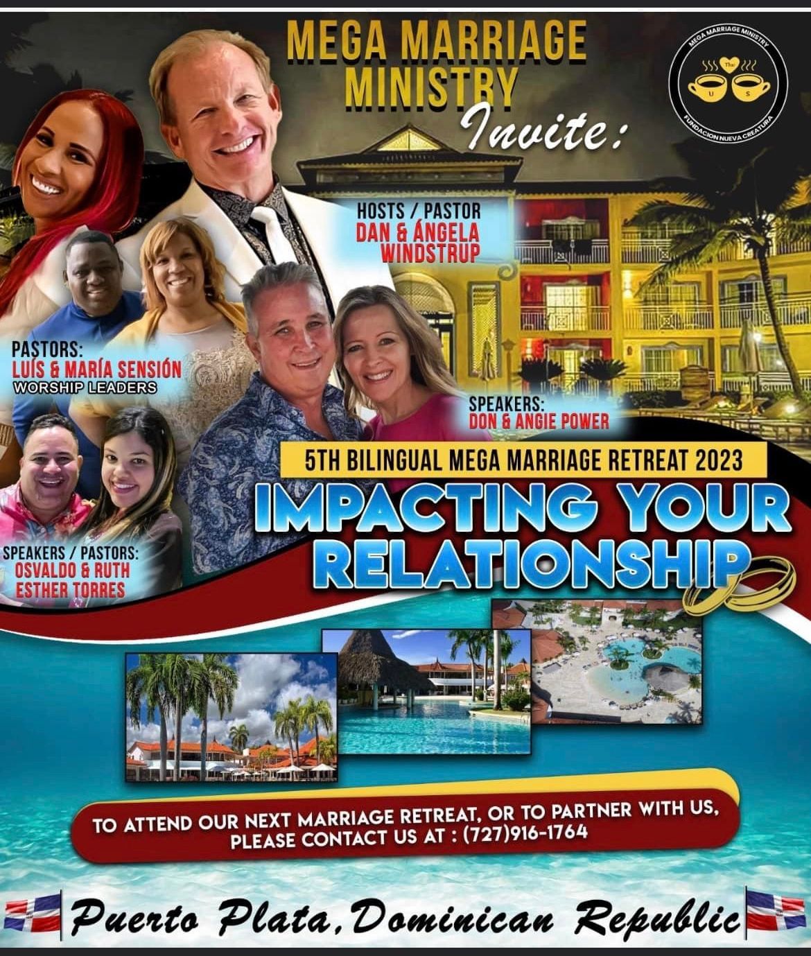 A poster for a mega marriage ministry in puerto plata dominican republic