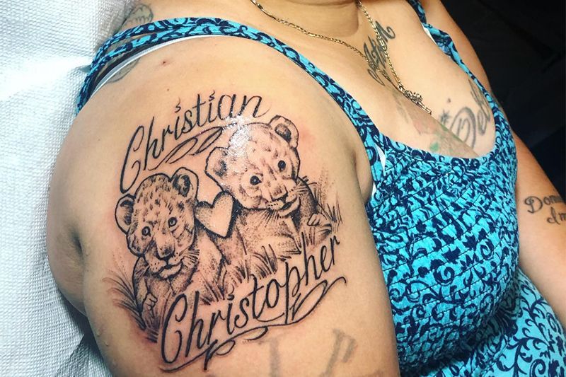 Woman With Arm Tattoo