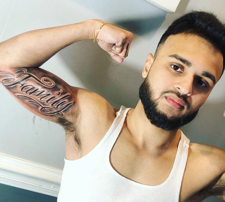 Man With Family Tattoo