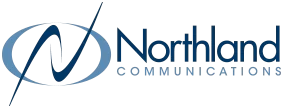 Northland Communications logo: blue oval with a stylized 