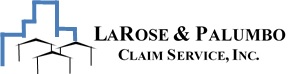 Logo: LaRose & Palumbo Claim Service, Inc. with a blue outline of a city skyline.