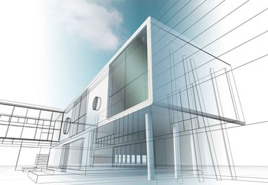plan construction commerciale