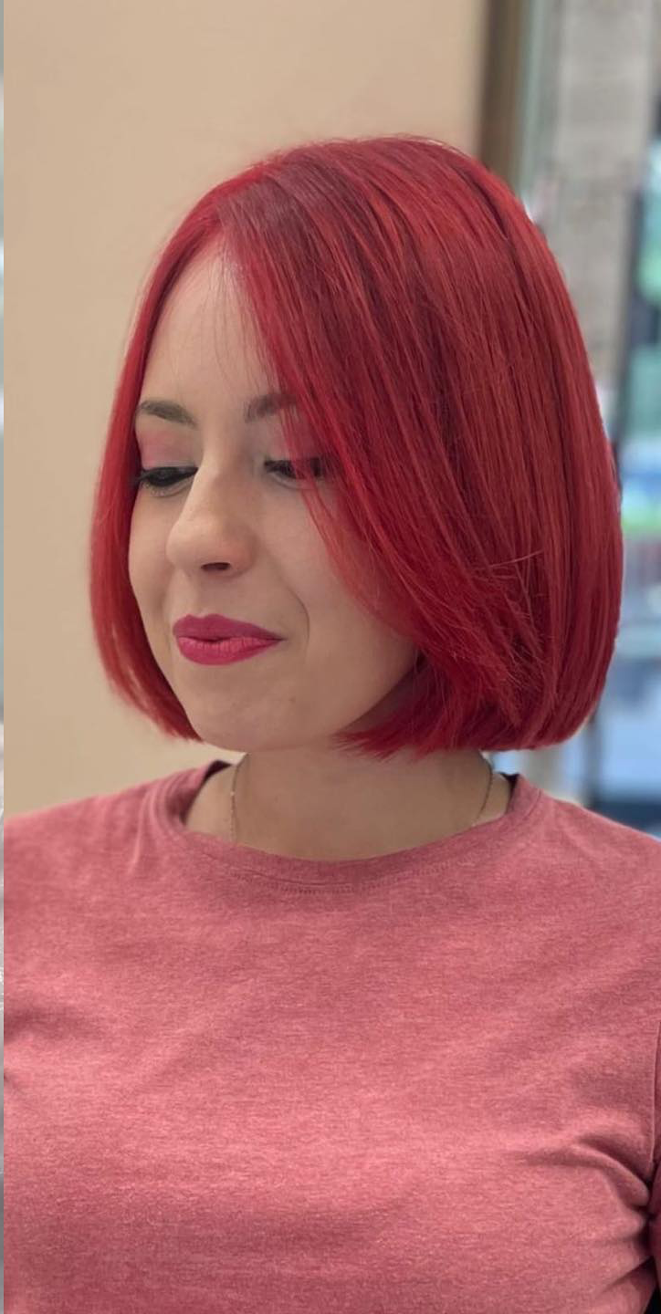 capelli dopo il trattamento colore